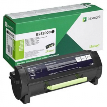 Toner Lexmark B232000 black 3k Return programme B2338dw / B2442dw / B2546dn / B2546dw / B2650dn / B2650dw / MB2338adw /MB2442adwe /