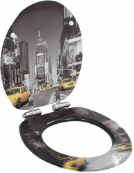vidaXL Capace WC cu inchidere silentioasa 2 buc. MDF design New York 