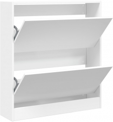 vidaXL Pantofar alb 80x21x87 5 cm lemn compozit 