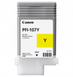 Cartus cerneala Canon PFI-107Y yellow capacitate 130ml pentru Canon iPF680/685 iPF780/785 iPF670/770 