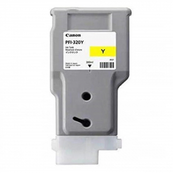 Cartus cerneala Canon PFI-320Y yellow capacitate 300ml pentru Canon TM 200/205/300/305. 