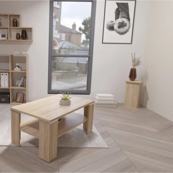 FMD Masa decorativa cu usa stejar 57 4 cm 