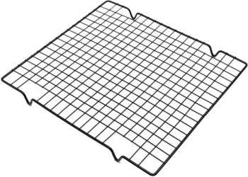 Grila metalica pentru racirea prajiturilor si a produselor de patiserie Zola® din otel rezistenta la temperaturi mari neagra 27x25 
