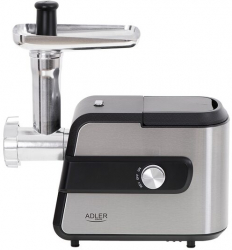 Masina de tocat carne cu accesorii carnati si razatoare 600 W Inox Negru/Gri 3 site 1 kg/min 