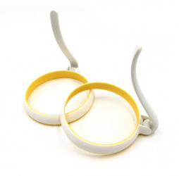 Set forme din silicon pentru oua ochiuri Zola 2 bucati 10 cm rezistente la temperaturi de pana la 130° C 
