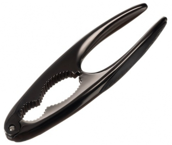 Spargator de nuci Zola manere anti-alunecare aliaj de zinc/PVC 15.5 x 4.5 cm negru