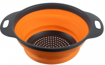 Strecuratoare pliabile din silicon Zola® 24 x 3-8 cm gri cu portocaliu 