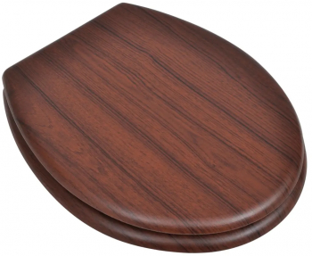 vidaXL Capace WC 2 buc. maro MDF 