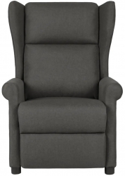 vidaXL Fotoliu de masaj gri inchis material textil 