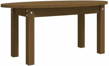 vidaXL Masuta de cafea maro miere 80x40x35 cm lemn masiv de pin 