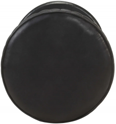 vidaXL Scaun de bar negru piele naturala 