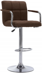 vidaXL Scaune de bar 2 buc. maro material textil 