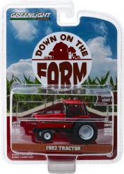 1982 Tractor - Red and Black with Dual Rear Wheels Solid Pack  - Down on the Farm Series 2 1 64 