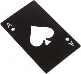 Desfacator de sticle UBX® model as de pica otel inoxidabil 8.5x5.4 cm negru 