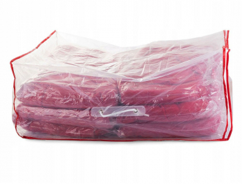 Husa depozitare Zola® universala transparenta cu fermoar si maner 70x55x28 cm 