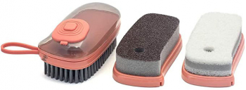 Perie 3 in 1 multifunctionala cu dozator de detergent Zola® 5.5x11.5 cm rosu 