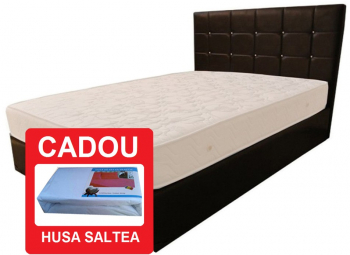 Saltea lux ortopedic DAFIN Salt Confort 140x190x22 cm plasa de arcuri tip bonell fata vara-iarna fermitate medie 