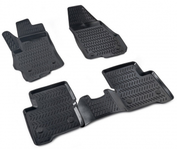 Set Covorase din Cauciuc stil Tavita Premium Compatibile Kia XCEED 2019- Negre 