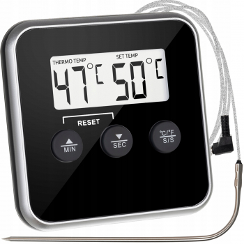 Termometru alimentar cu sonda Zola® digital pentru carne 0- 300 ° C alerta temperatura 3 butoane de control