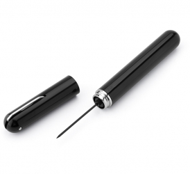 Tirbuson penumatic pentru sticle Zola® forma stilou cutit suplimentar pentru taierea foliei fin otel/plastic negru 20.2x2.1 cm 