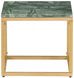 vidaXL Masuta cafea verde 40x40x35 cm piatra naturala cu marmura 