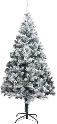 vidaXL Pom de Craciun artificial cu zapada verde 240 cm PVC 