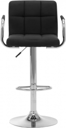 vidaXL Scaun de bar negru material textil 