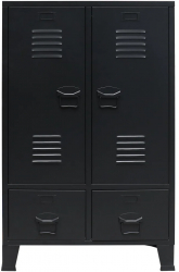 vidaXL Sifonier stil industrial 67 x 35 x 107 cm negru metal 