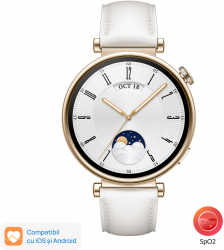 SmartWatch Huawei Watch GT 4 41mm White Leather Smartwatch