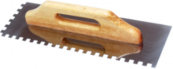 Drisca zimtata Evotools 40x13 cm maner lemn 