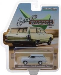 Macheta auto 1965 Volkswagen Type 3 Panel Van - Light Grey Solid Pack - Estate Wagons Series 1 1 64 