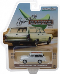 Macheta auto 1968 Volkswagen Type 3 Squareback - Lotus White with Roof Rack Solid Pack - Estate Wagons Series 1 1 64 