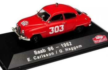 Macheta auto Saab 96 - 1963 E.Carlsson / G. Palm - ATLAS Editions Collection 1 43 