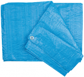 Prelata cu inele Evotools 645034 impermeabila protectie UV lungime 6m latime 5m greutate 90g/mp culoare albastru 