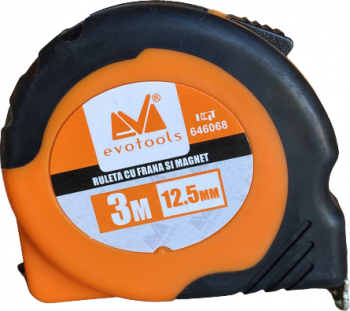 Ruleta Cu Frana si Magnet 3M Lungime 12.5mm latime Evotools 