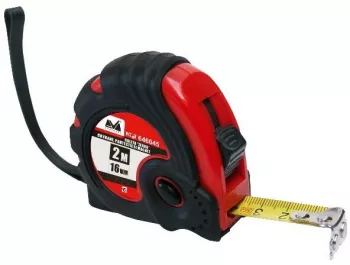 Ruleta Zebra cu Frane Protectie si Magnet Evotools - Latime 5m Latime 19 mm 