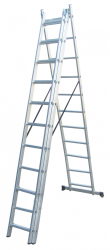 Scara EVOTOOLS din aluminiu 3 tronsoane 11 trepte