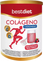 Supliment alimentar cu Colagen + Magneziu cu aroma de fructe de padure Best Diet 250 g 