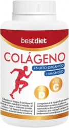 Supliment alimentar pe baza de Colagen + Siliciu organic pentru sistemul muscular si osos Best Diet 120 capsule 