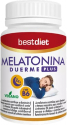 Supliment alimentar pe baza de melatonina si plante cu aroma de capsuni Best Diet Melatonina duerme plus 60 capsule 