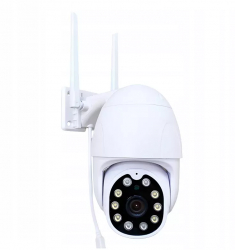 Camera supraveghere IP de exterior rotativa WiFi ZOOM 2MP 2MPx Gonga® Alb