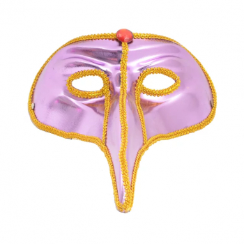 Masca carnaval venetian model Casanova Mov/Galben 