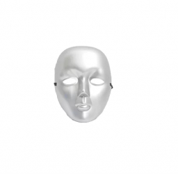 Masca simpla carnaval venetian Gonga® Argintiu 