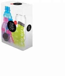 Set 10 capace pentru doze de suc Gonga® Multicolor