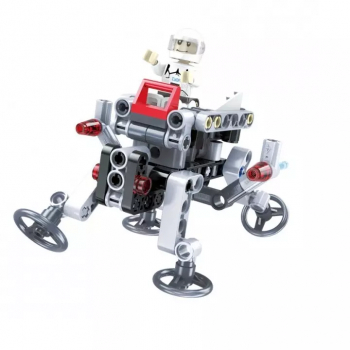 Set de constructie model ShuttleArmor 83 de piese Gonga® Gri 
