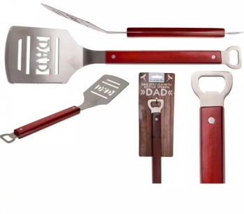 Spatula gratar cu desfacator de capace Gonga® Rosu 