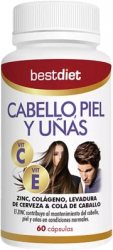Supliment alimentar pe baza de colagen marin si vitamine pentru piele par si unghii Best Diet 60 capsule 