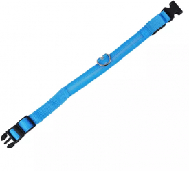 Zgarda pentru catei cu lumini LED Gonga® Albastru 
