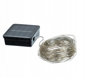 Instalatie de Craciun solara Zola® 200 mini leduri 8 programe multicolora lungime totala 20 m impermeabila