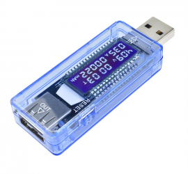 Tester USB 3.0 Zola® consumul de curent si tensiunea buton de resetare 4/20V 73x13.5x23mm albastru 
